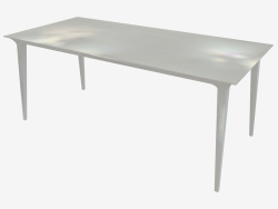 Mesa de comedor (fresno teñido blanco 90x180)