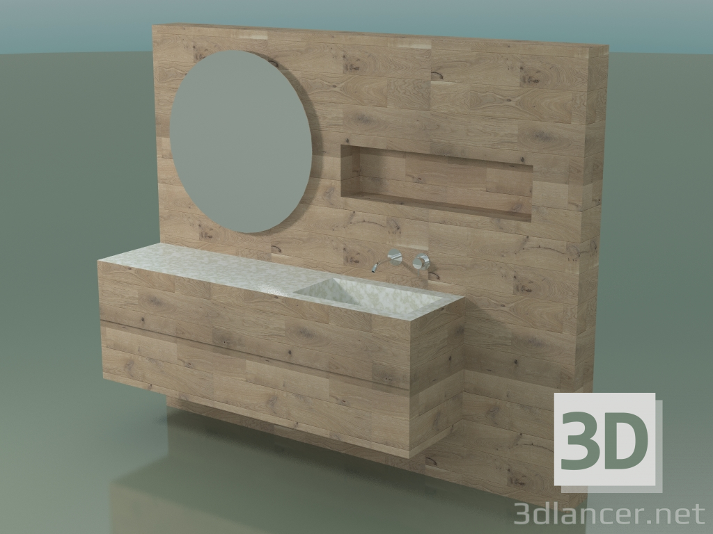 modello 3D Sistema arredo bagno (D06) - anteprima