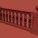 3d Railing (section) model buy - render