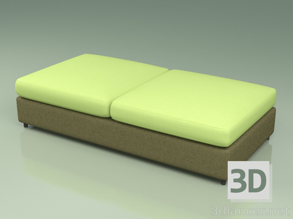 3d model Módulo de sofá 002 (3D Net Olive) - vista previa