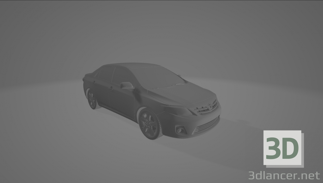3D modeli Toyota Corolla - önizleme