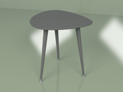 Приставной стол Капля монохром (темно-серый)