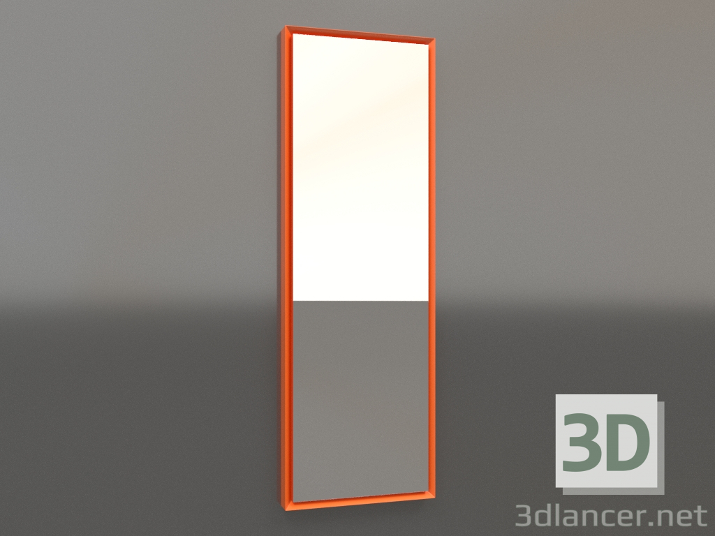 modello 3D Specchio ZL 21 (400x1200, luminoso arancione brillante) - anteprima