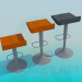 3 डी मॉडल पट्टी कुर्सियों - पूर्वावलोकन