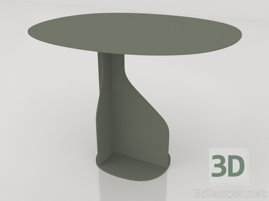 modello 3D Tavolino basso Plane M (Verde) - anteprima