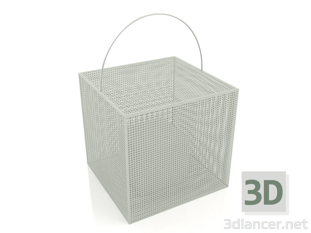 3 डी मॉडल मोमबत्ती बॉक्स 2 (सीमेंट ग्रे) - पूर्वावलोकन
