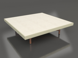 Square coffee table (Gold, DEKTON Danae)