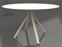 Mesa de jantar redonda com perna de coluna Ø120 (Ouro)