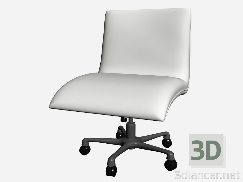 modèle 3D Chaise de bureau sans accoudoirs Herman direzionale 1 - preview
