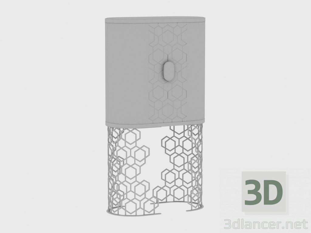 3D modeli Bar MINIBEVERLY MINI BAR DOLABI DİZİ (80x45xH165) - önizleme
