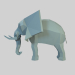 modello 3D di Elefante basso poli comprare - rendering
