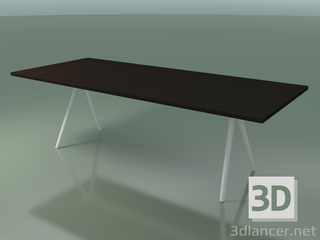 3D Modell Rechteckiger Tisch 5434 (H 74 - 100x240 cm, Beine 150 °, furniert L21 wenge, V12) - Vorschau