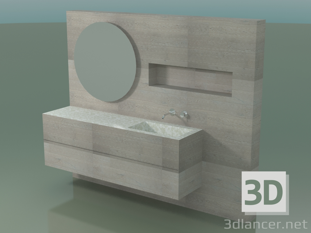3d модель Система декора для ванной комнаты (D09) – превью