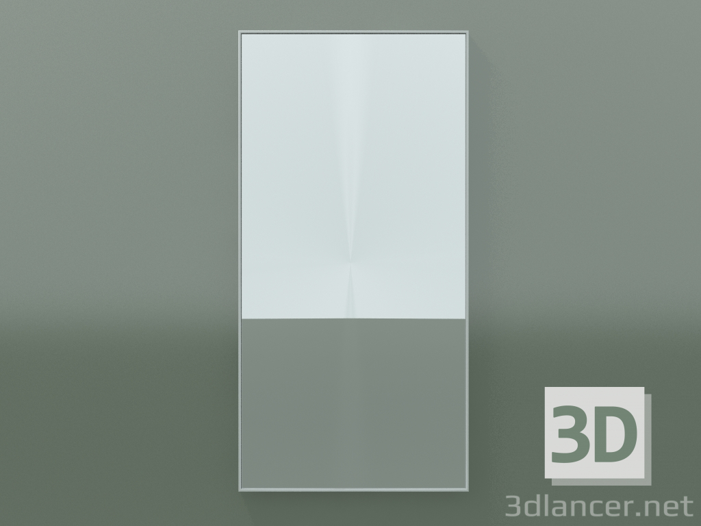 3D Modell Spiegel Rettangolo (8ATBD0001, Gletscherweiß C01, Н 96, L 48 cm) - Vorschau