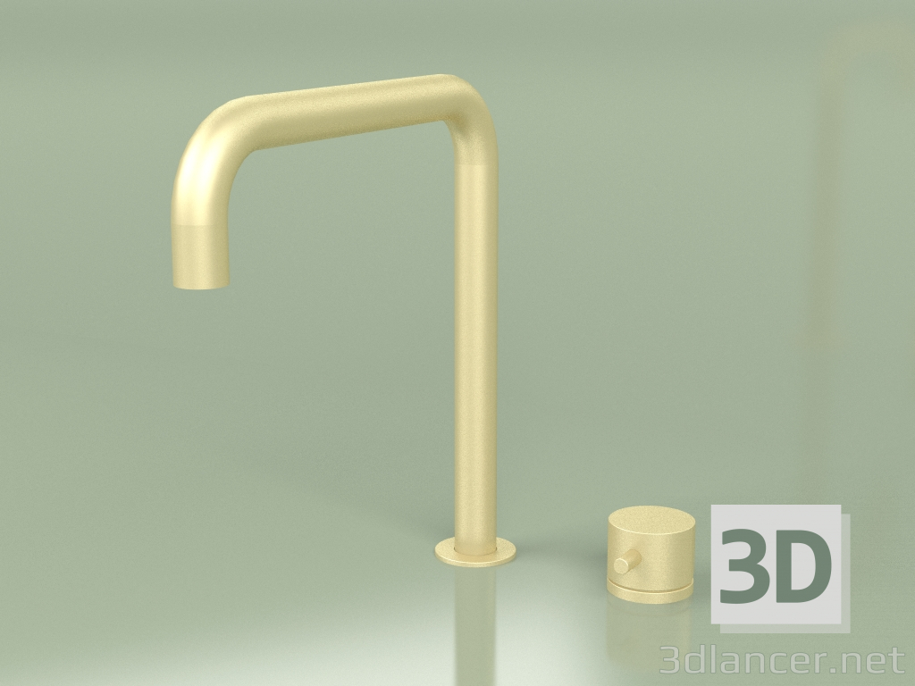 3d model Two-hole mixer with swivel spout H 256 mm (12 08, OC) - preview