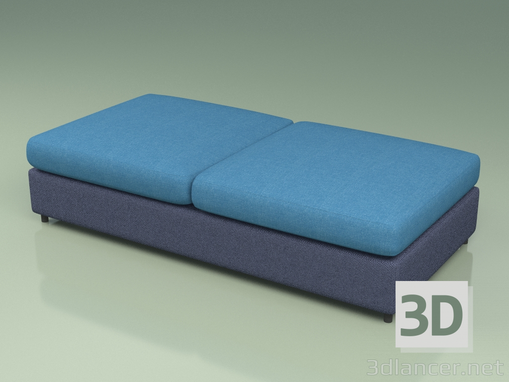 3d model Módulo de sofá 002 (3D Net Navy) - vista previa