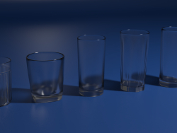 Стеклянные стаканы.