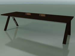 Table with office worktop 5031 (H 74 - 280 x 98 cm, wenge, composition 2)