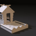 3d Childrens playhouse with a sandbox model buy - render