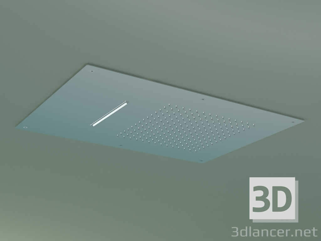 modello 3D Soffione doccia 550x400 mm (SF022 А) - anteprima