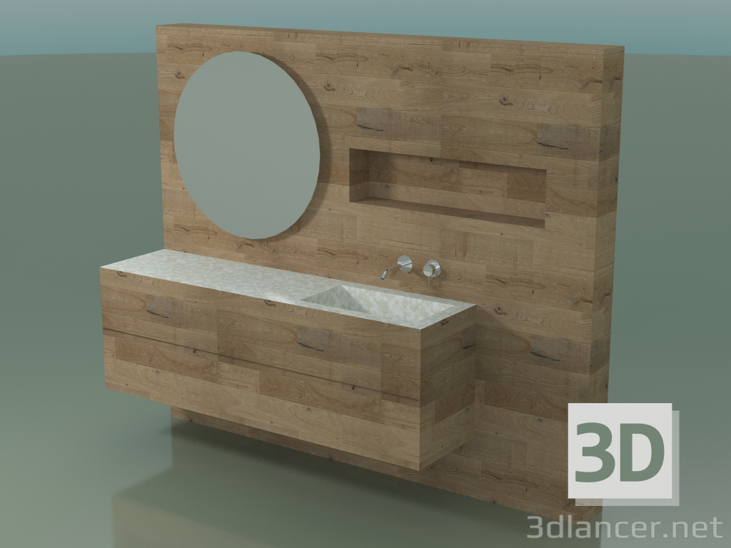 Modelo 3d Sistema de decoração de banheiro (D10) - preview