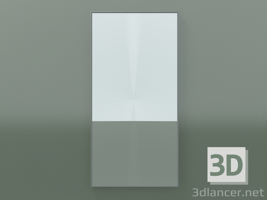 3D modeli Ayna Rettangolo (8ATBD0001, Gümüş Gri C35, H 96, L 48 cm) - önizleme