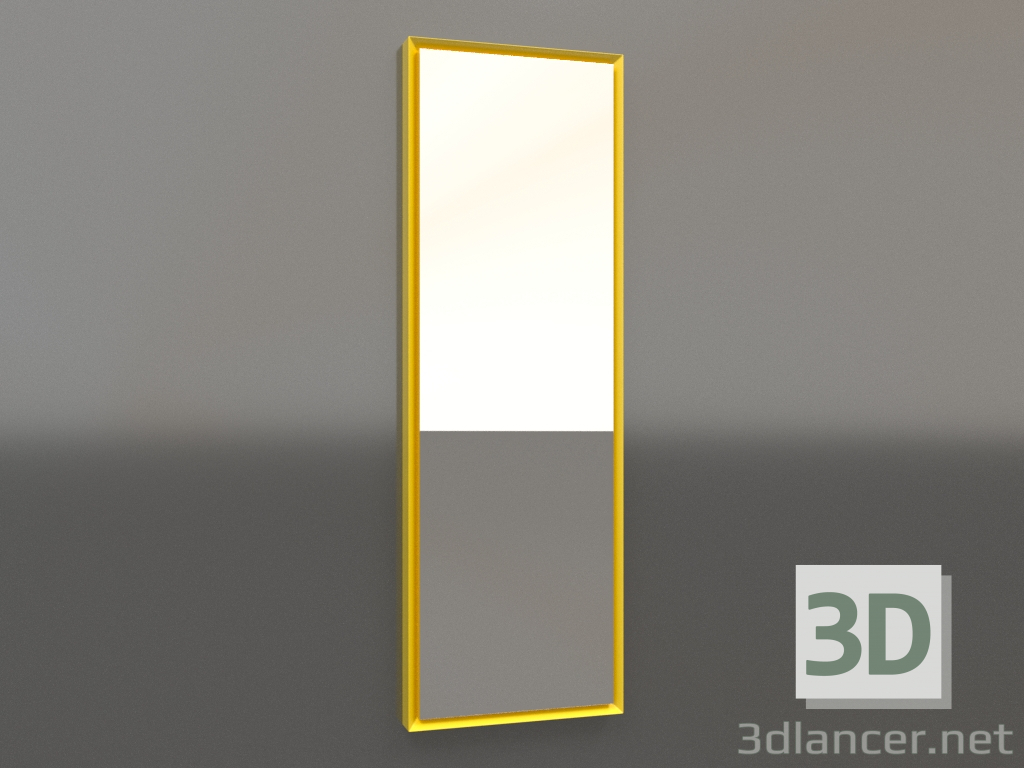 3D Modell Spiegel ZL 21 (400x1200, leuchtgelb) - Vorschau