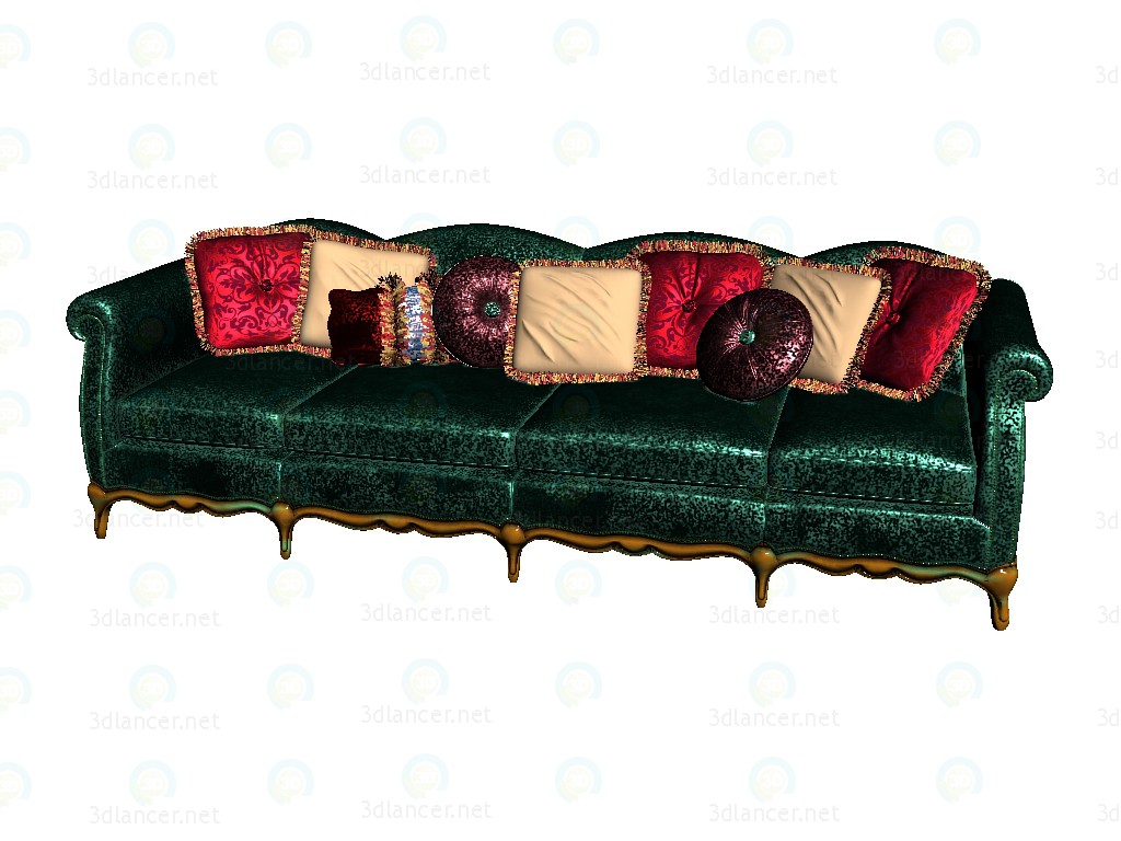 3D Modell Sofa 4-Sitzer - Vorschau