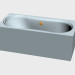 3D Modell Rechteckige Badewanne Fresia mit Paneelen (170h 80) - Vorschau