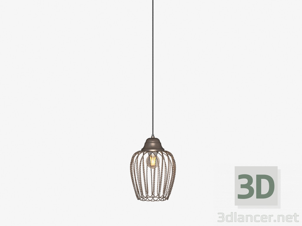 3d model Ceiling lighting fixture EVRON OVAL METAL FRAME CHANDELIER (CH091A-1) - preview