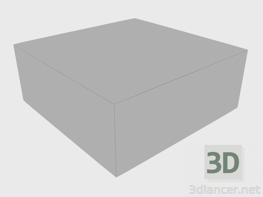 modello 3D Pouf CHARME POUF (100x100xH40) - anteprima