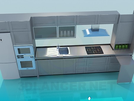 3d model Kitchen set - preview