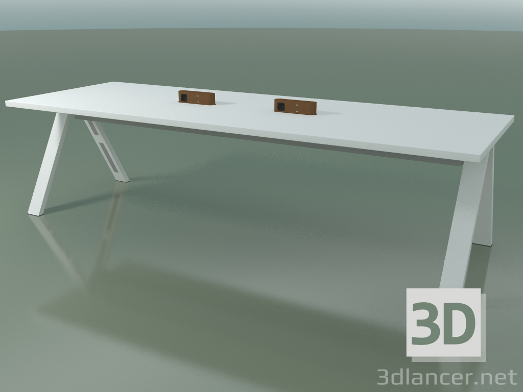 modèle 3D Table avec plan de travail 5031 (H 74 - 280 x 98 cm, F01, composition 2) - preview