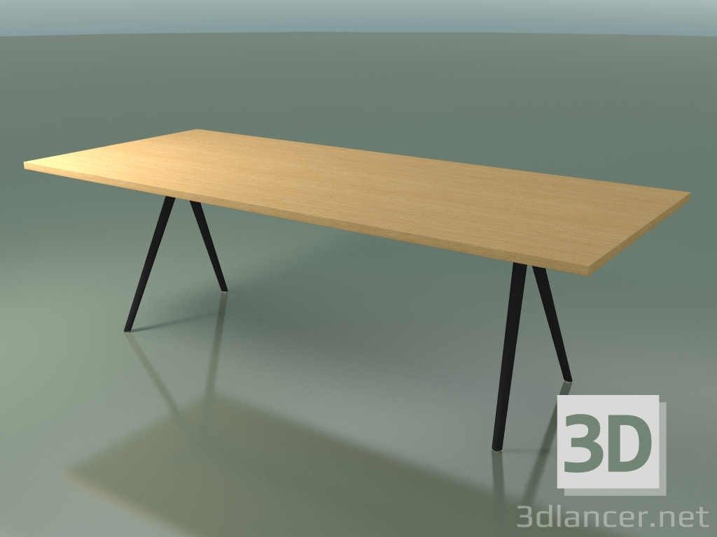 3 डी मॉडल आयताकार मेज 5434 (एच 74 - 100x240 सेमी, पैर 150 °, लिनेन युक्त प्राकृतिक ओक, वेक्स) - पूर्वावलोकन