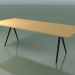 3D Modell Rechteckiger Tisch 5434 (H 74 - 100x240 cm, Beine 150 °, furnierte L22 natürliche Eiche, V44) - Vorschau