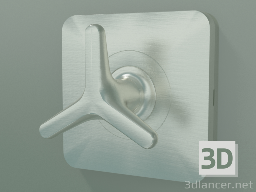 3D Modell Absperrventil mit Sterngriff für verdeckte Installation (34980820) - Vorschau