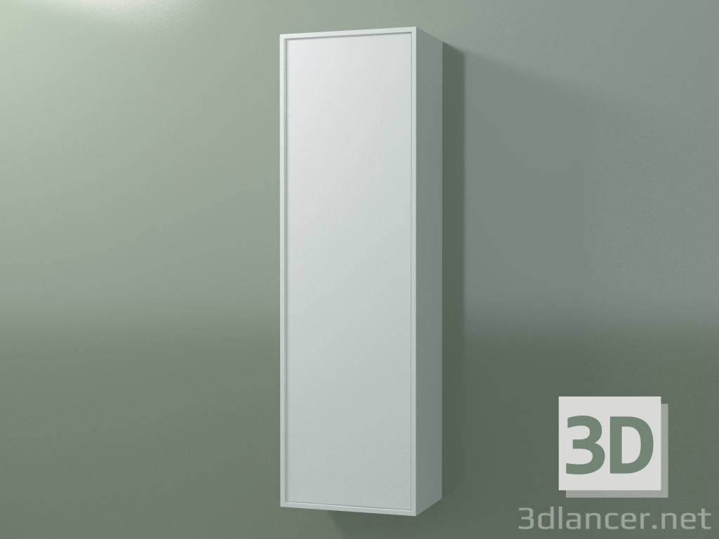 3D modeli 1 kapılı duvar dolabı (8BUBDCD01, 8BUBDCS01, Glacier White C01, L 36, P 24, H 120 cm) - önizleme