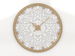 Wall clock ZODIAC (gold)
