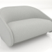 3d model 1.5 seater sofa-bed (folded) - preview