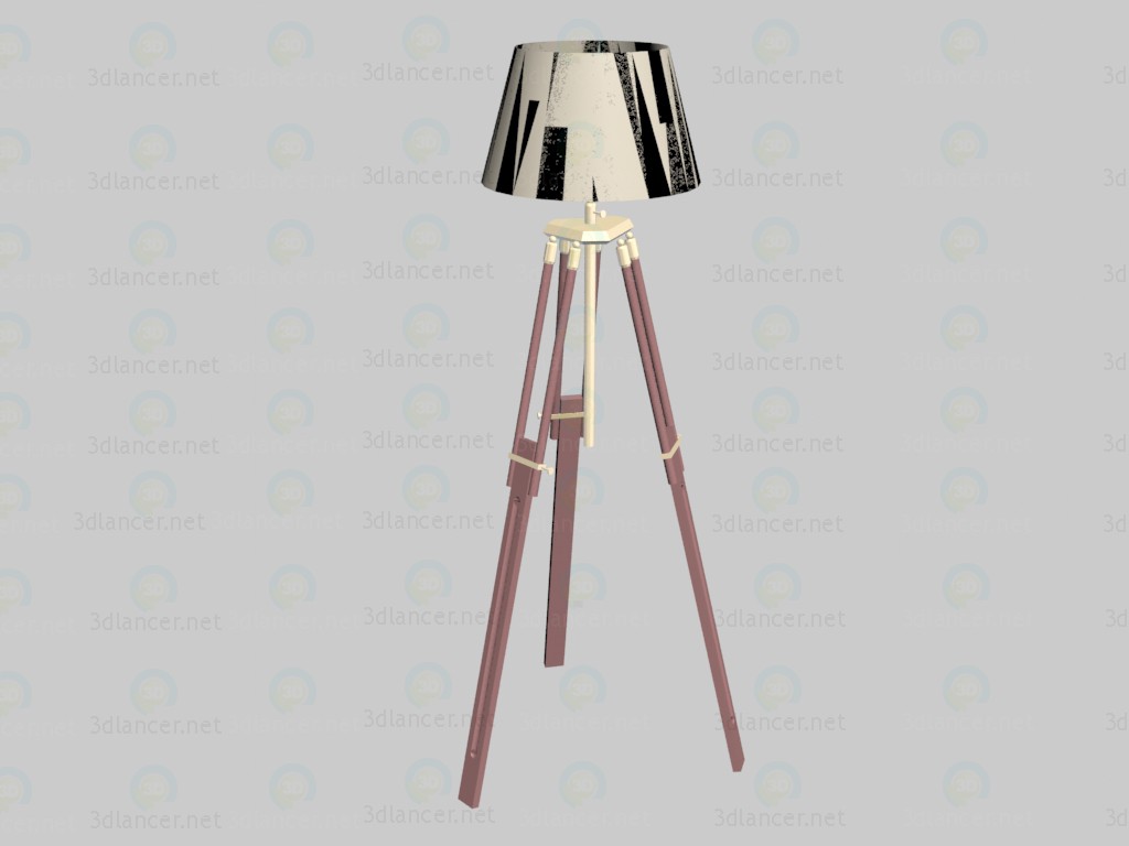 modello 3D Piano Lampada casablanca - anteprima