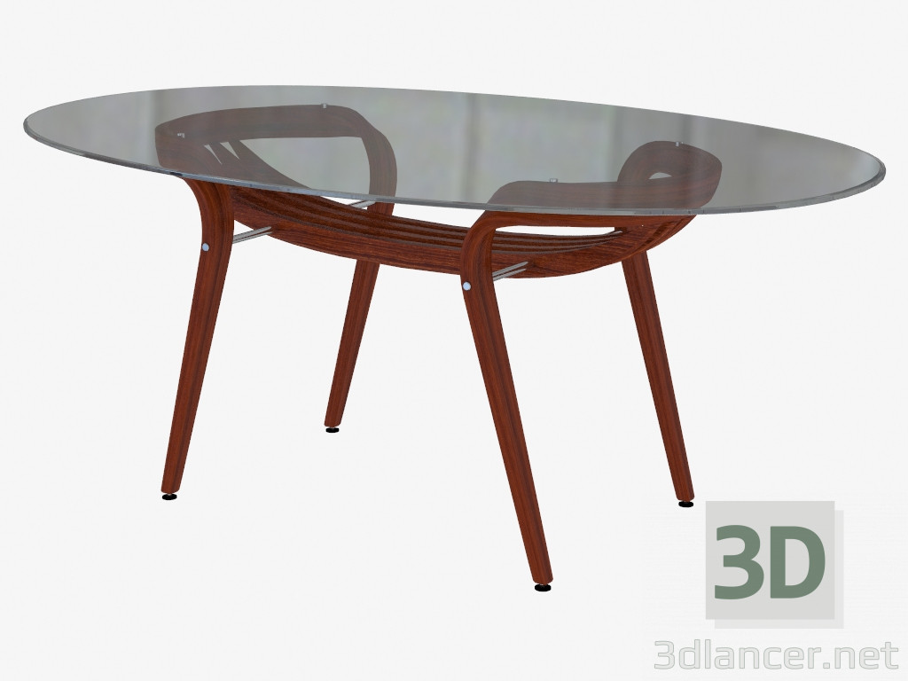 modello 3D Tavolino in stile Art Nouveau - anteprima