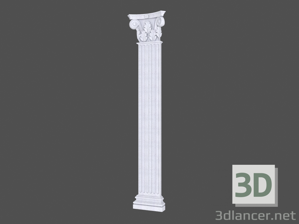 modello 3D Pilaster (P40K) - anteprima