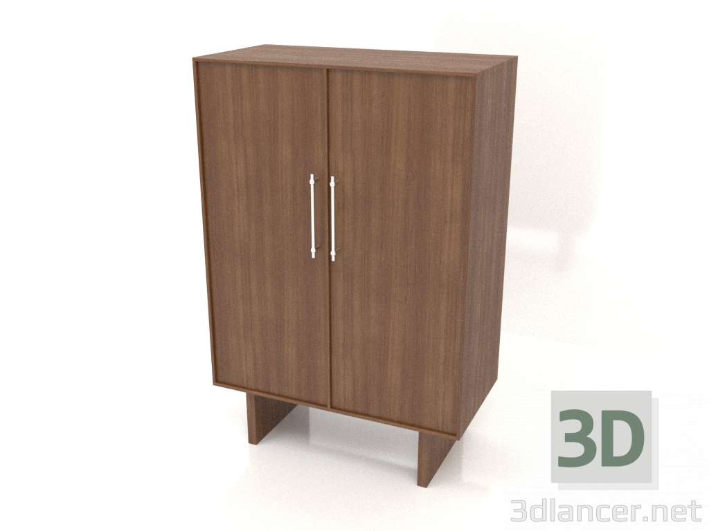 3 डी मॉडल अलमारी डब्ल्यू 02 (800x400x1200, लकड़ी की भूरी रोशनी) - पूर्वावलोकन