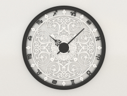 Relógio de parede ZODIAC (preto)