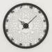 3 डी मॉडल दीवार घड़ी राशि चक्र (काला) - पूर्वावलोकन