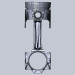 3d Piston with connecting rod model buy - render