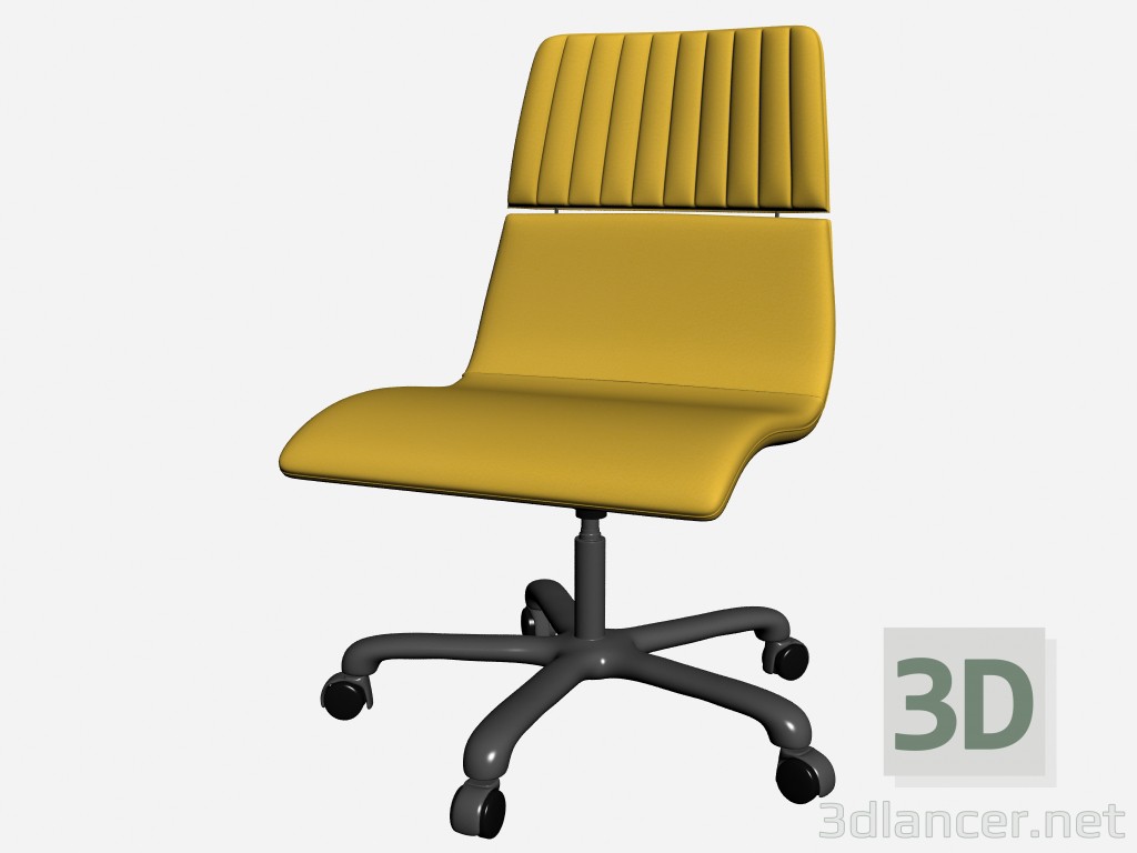 modèle 3D Chaise de bureau sans accoudoirs studio Herman 1 - preview