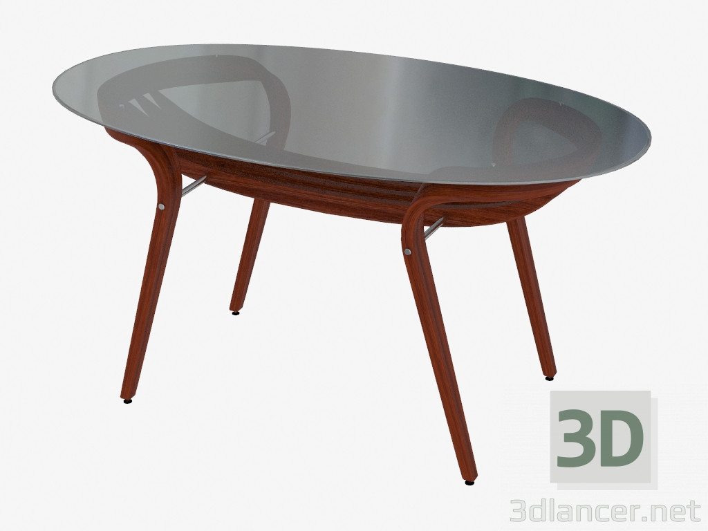 Modelo 3d Mesa de jantar em estilo Art Nouveau - preview