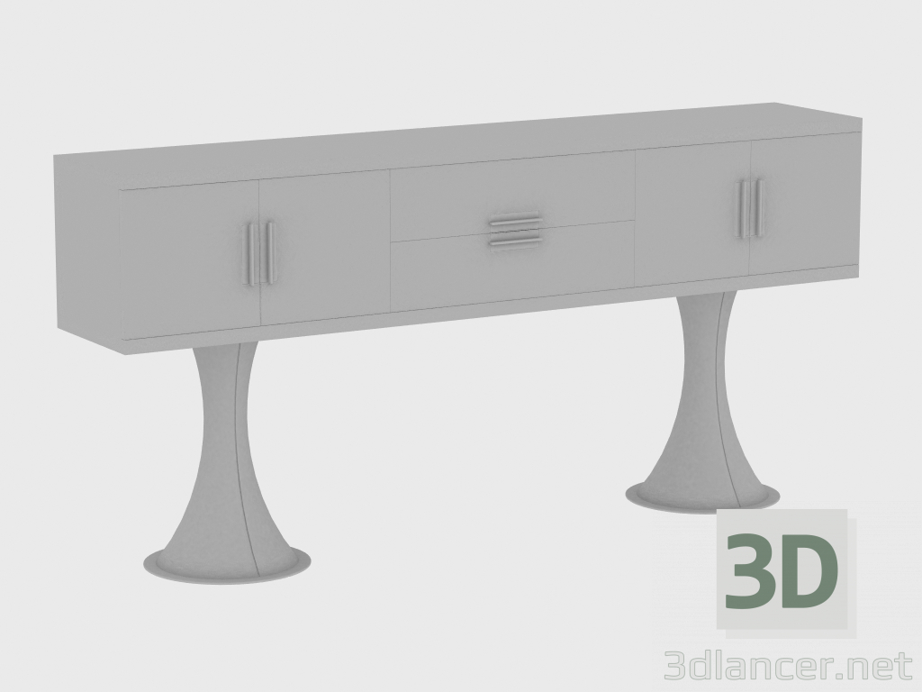 3D modeli OSCAR KABİN dolabı (240X45XH107) - önizleme