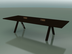 Table with office worktop 5010 (H 74 - 320 x 120 cm, wenge, composition 1)